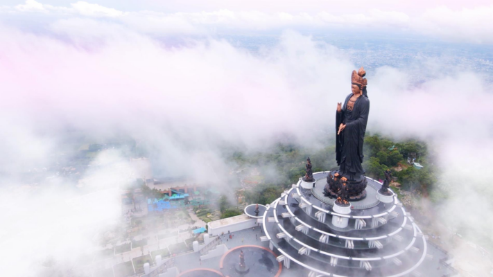 Tượng Phật Bà Tây Bổ Đà Sơn Núi Bà Đen, Sun World Ba Den Mountain, Vé Cáp Treo Núi Bà Đen